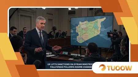 Uk lifts sanctions on syrian ministries following regime change